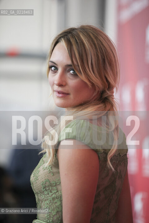 67th Venice International Film Festival - Venice September 5, 2010 - Photocall of the film 20 sigarette -  The actress Carolina Crescentini
