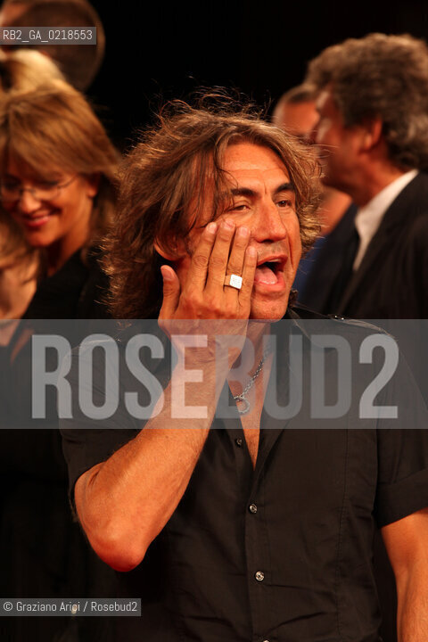 67th Venice International Film Festival - Venice September 5, 2010 - Red Carpet of the film Niente Paura, Come Siamo Come Eravamo e le Canzoni di Luciano Ligabue - Luciano Ligabue singer