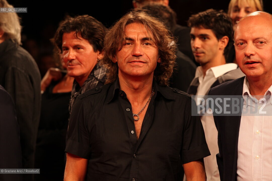 67th Venice International Film Festival - Venice September 5, 2010 - Red Carpet of the film Niente Paura, Come Siamo Come Eravamo e le Canzoni di Luciano Ligabue - Luciano Ligabue singer