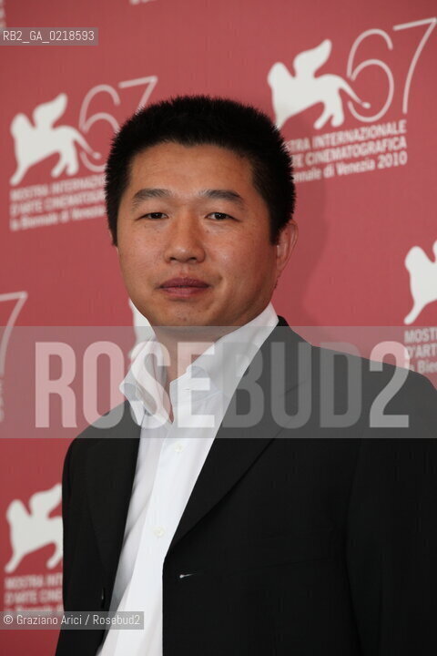 67th Venice International Film Festival - Venice September 5, 2010 - Photocall of the film Le Fossè (The Ditch) - the director Wang Bing