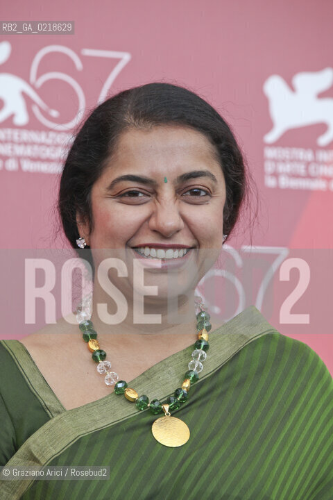 67th Venice International Film Festival - Venice September 5, 2010 - Photocall of the film Raavanan - The directors wife Suashini