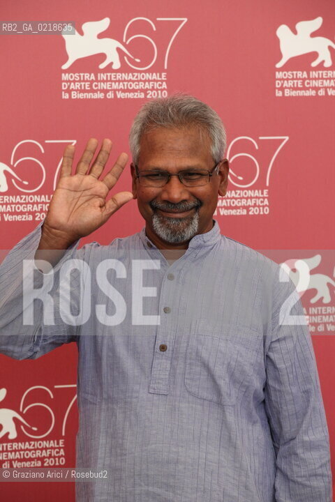 67th Venice International Film Festival - Venice September 5, 2010 - Photocall of the film Raavanan - The director Mani Ratnam