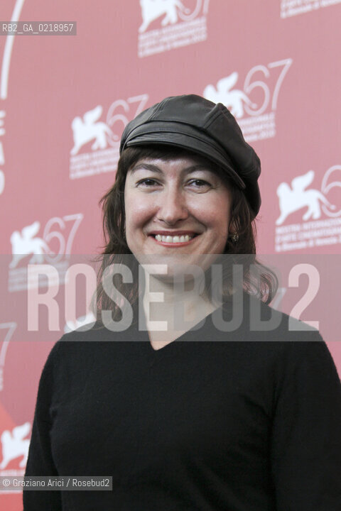 67th Venice International Film Festival - Venice September 8, 2010 - Photocall of the film Attenberg - The director Athina Rachel Tsangari