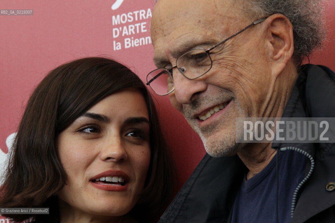 67th Venice International Film Festival - Venice September 10, 2010 - Photocall of the film Road To Nowhere. actress Shannyn Sossamon and the director Monte Hellman.
