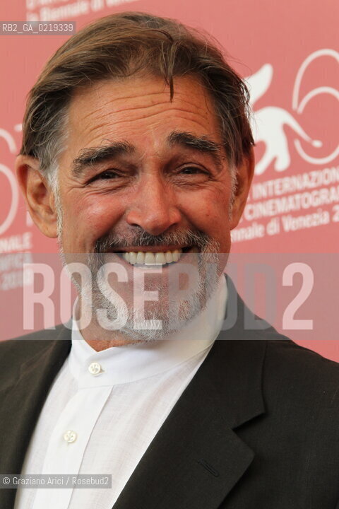 67th Venice International Film Festival - Venice September 10, 2010 - Photocall of the film Road To Nowhere. Actor Fabio Testi