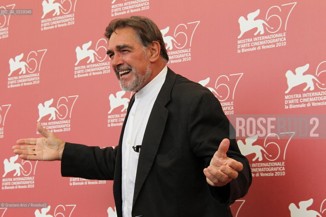 67th Venice International Film Festival - Venice September 10, 2010 - Photocall of the film Road To Nowhere. Actor Fabio Testi