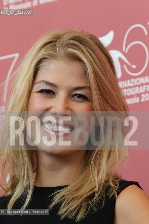 67th Venice International Film Festival - Venice September 10, 2010 - Photocall of the film Barneys Version - Actress Rosamund Pike
