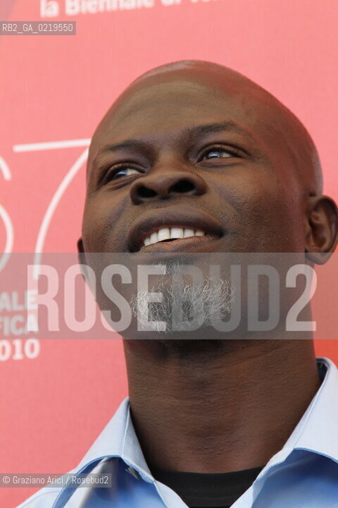 67th Venice International Film Festival - Venice September 11, 2010 - Photocall of the film The Tempest - Actor Djimon Hounsou.