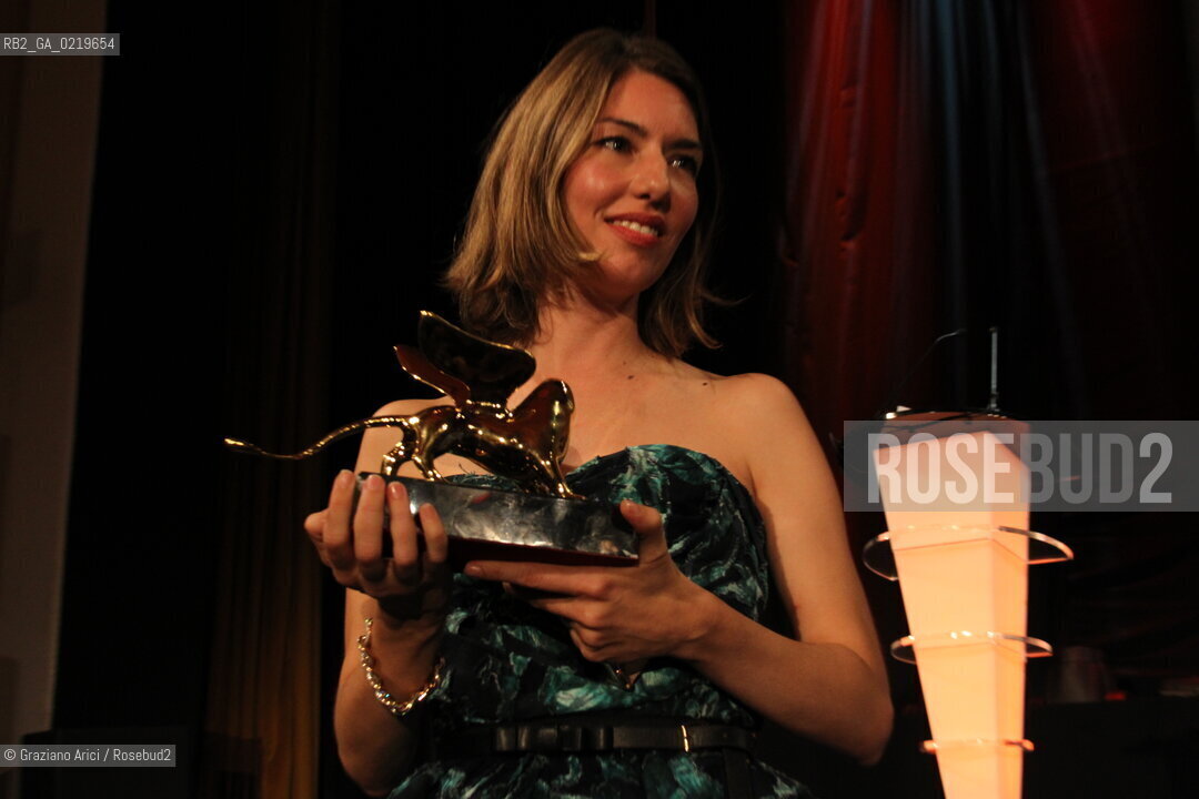 67th Venice International Film Festival - Venice September 11, 2010 - The Awards at the 67th Venice Film Festival - Golden Lion for Best Film: Somewhere by Sofia Coppola (USA)