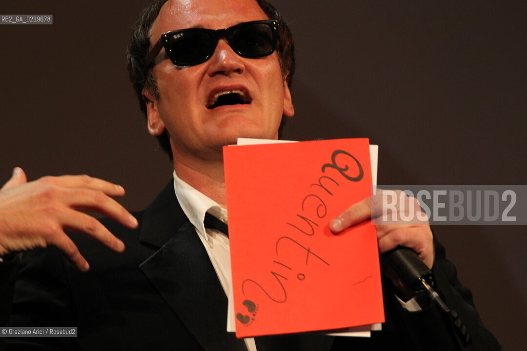 67th Venice International Film Festival - Venice September 11, 2010 - The Awards at the 67th Venice Film Festival - Quentin Tarantino, president of the Jury