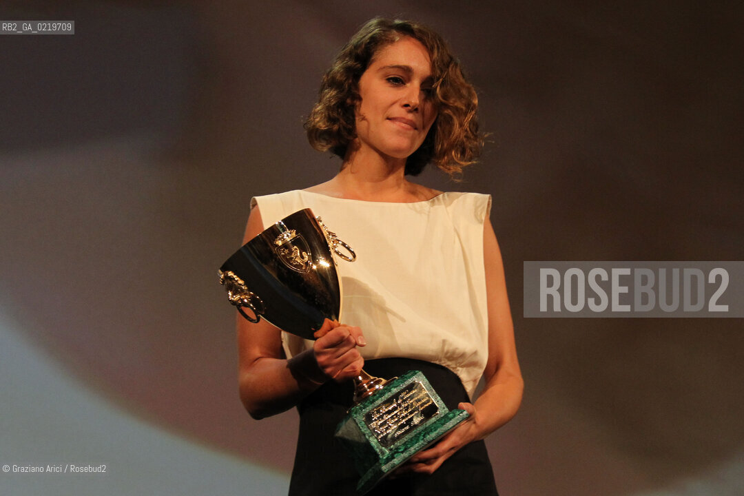 67th Venice International Film Festival - Venice September 11, 2010 - The Awards at the 67th Venice Film Festival - Coppa Volpi for Best Actress: Ariane Labed in the Film Attemberg by Athina Rachel Tsangari (Greece)