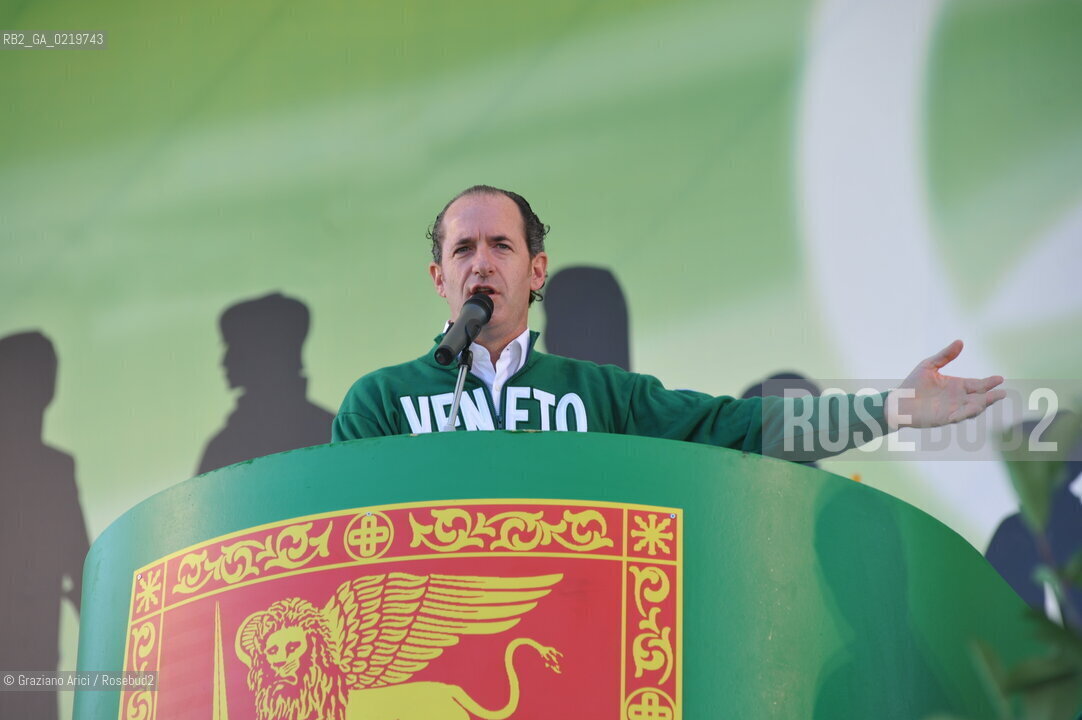Venice 12/09/10 - Festa dei popoli Padani : The Veneto Region Governor Luca Zaia  Lega Nord @ Graziano Arici