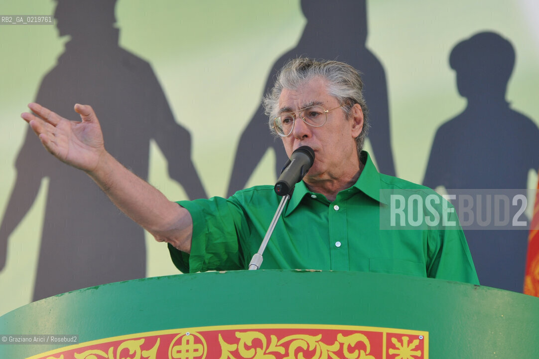 Venice 12/09/10 - Festa dei popoli Padani : The Minister and Lega Nord President Umberto Bossi   @ Graziano Arici
