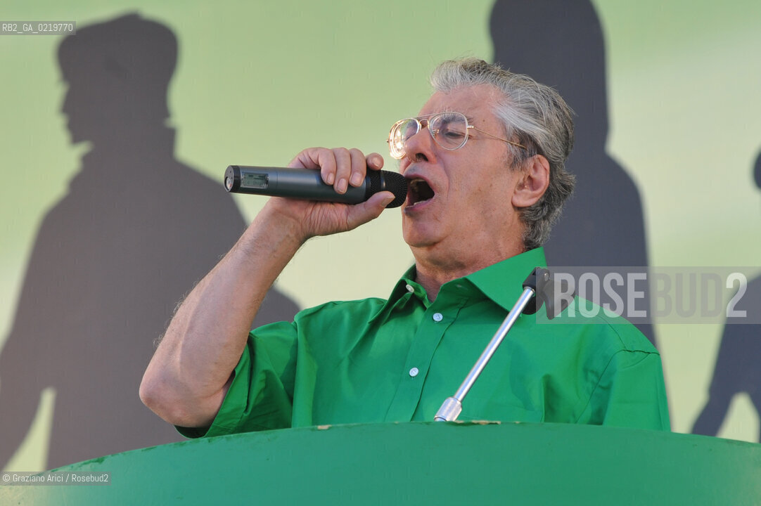 Venice 12/09/10 - Festa dei popoli Padani : The Minister and Lega Nord President Umberto Bossi   @ Graziano Arici