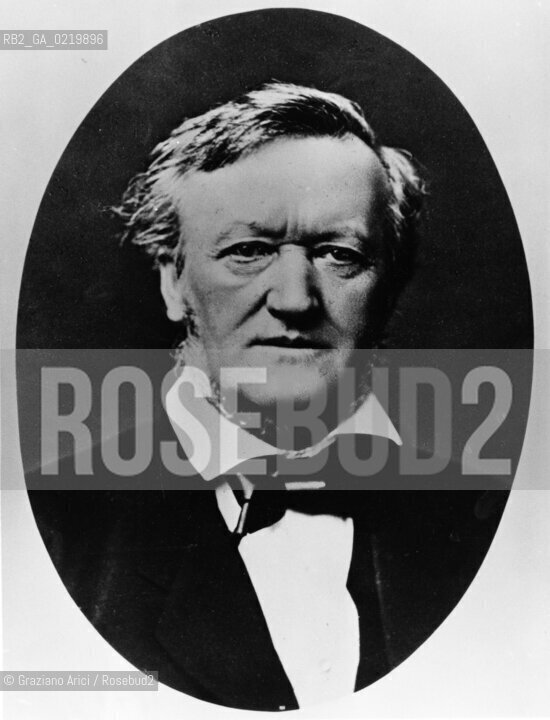 -1877, IL COMPOSITORE RICHARD WAGNER. MUSICA COMPOSITORE OPERA LIRICA MUSICA CLASSICA RITRATTO..-1877, THE COMPOSER RICHARD WAGNER - REPRODUCTED BY Graziano Arici / rosebud2 - . IL PAGAMENTO DI DIRITTI  DI QUESTA IMMAGINE E RELATIVO SOLO AL LAVORO DI RIPRODUZIONE E ARCHIVIAZIONE DELLA STESSA. .TUTTI I DIRITTI DI RIPRODUZIONE SPETTANO ALL ARCHIVIO WAGNER DI BAYREUTH AL QUALE LUTILIZZATORE DI QUESTA IMMAGINE DEVE OBBLIGATORIAMENTE RIVOLGERSI PER IL RELATIVO PAGAMENTO DEI DIRITTI. .LA PUBBLICAZIONE DI QUESTA IMMAGINE IMPLICA LEFFETTUAZIONE DI QUESTO OBBLIGO © ARCHIVIO Graziano Arici/Rosebud2 