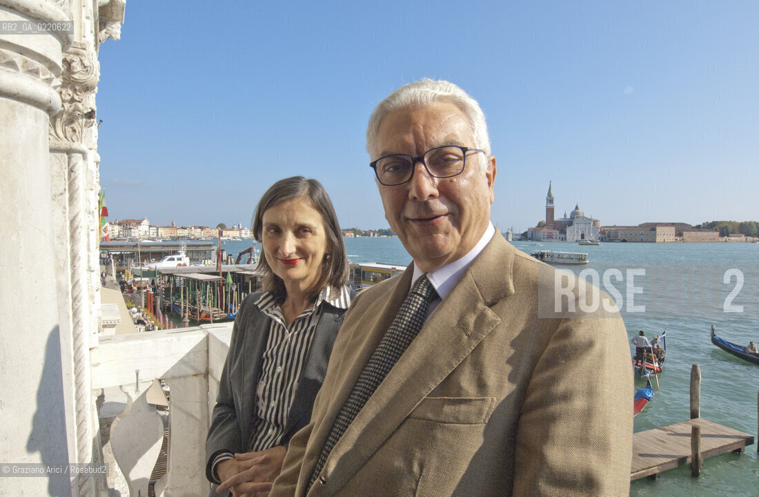 Venice 20/10/2010  Bice Curiger is the Director of the Visual Arts Sector, with responsibility for curating the 54th International Biennale Art Exhibition that will run June 4 to November 27, 2011. Here withe the President of Venice Biennale Paolo Baratta arte ©Graziano Arici/Rosebud2