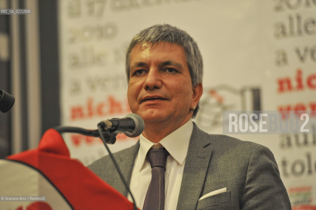 Venice 17/12/10 -  The Puglia Governor Nichi Vendola in a public debate i Architecture University politica IUAV ©Graziano Arici/Rosebud2