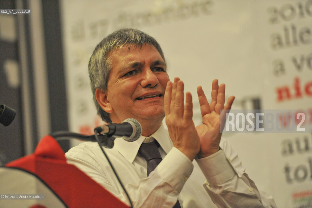 Venice 17/12/10 -  The Puglia Governor Nichi Vendola in a public debate i Architecture University politica IUAV ©Graziano Arici/Rosebud2