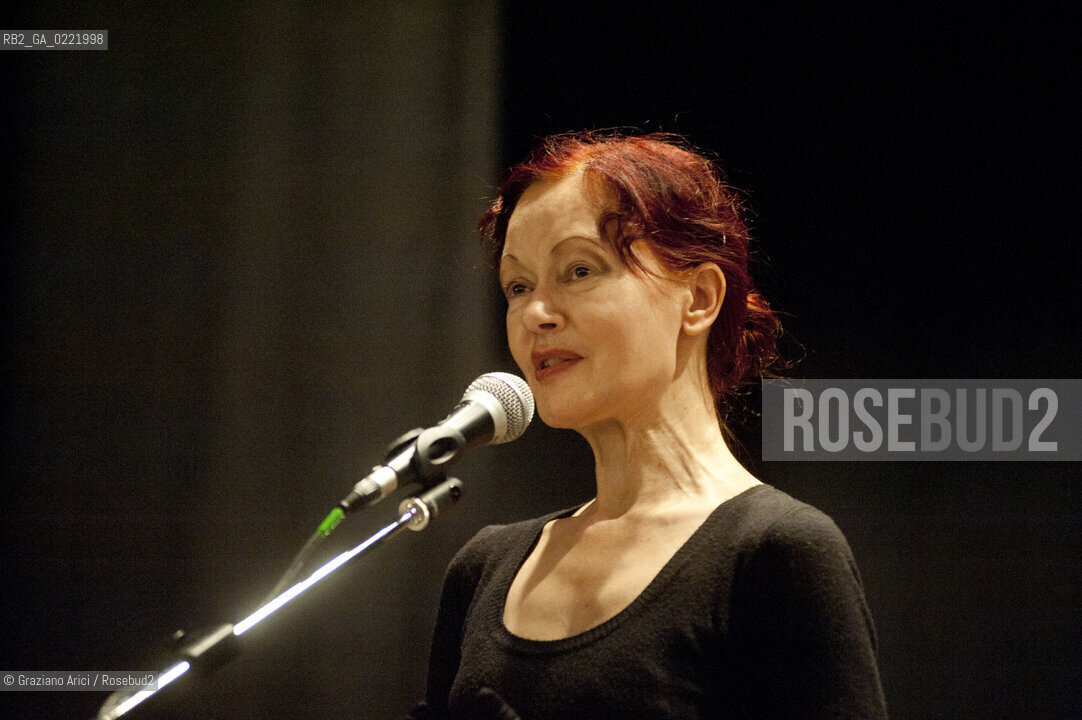 Pieve di Soligo (TV) 14/1/02/11 - In St Valentinès Day, the poet Patrizia Valduga, in Pieve di Soligo to present his book Poeti innamorati about poetry and love letteratura poesia ©Graziano Arici/Rosebud2