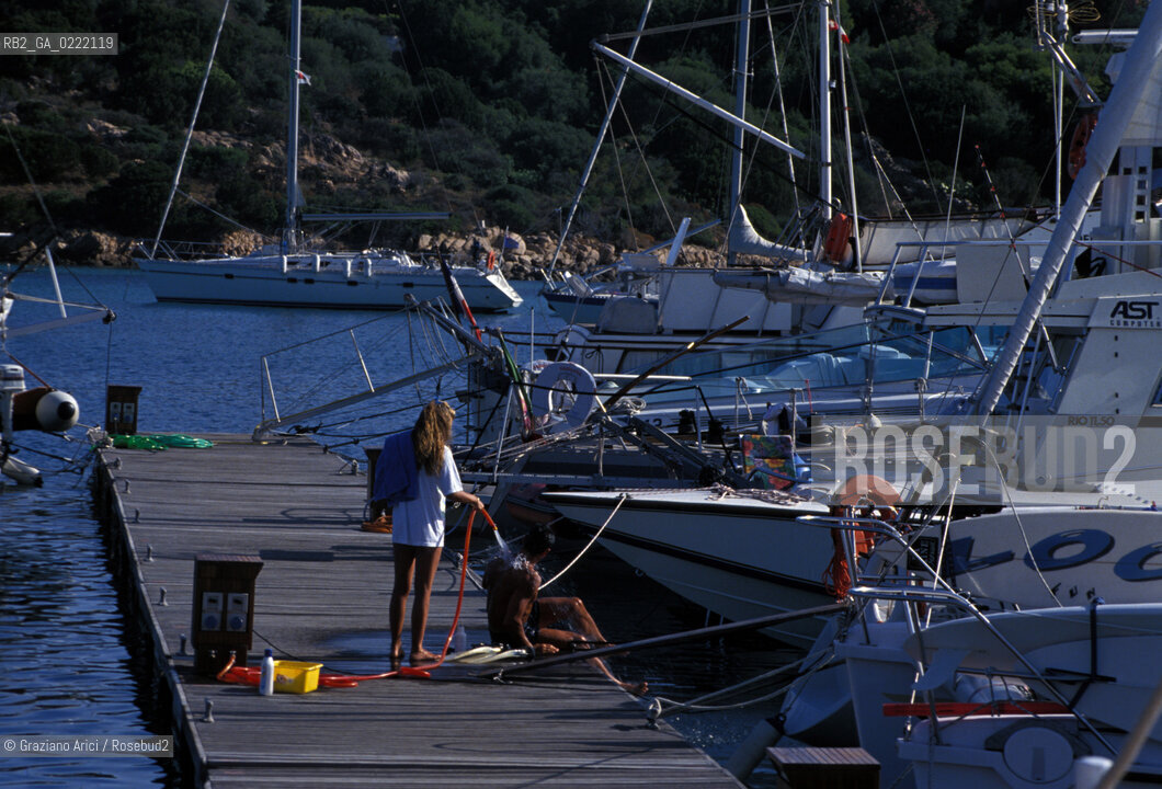 - Sardegna,2002. Costa Smeralda,Porto Cervo.Yacht club. Geo isola Porto Cervo Costa Smeralda Yacht club .- Sardinia,2002.Emeral Coast, Porto Cervo.Yacht club ©Graziano Arici/Rosebud2