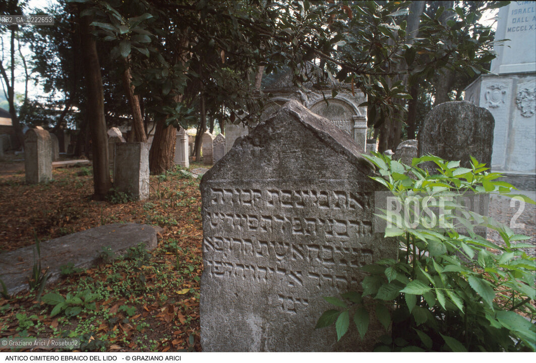 Caption: Nome:..CIMITERO EBRAICO DEL LIDO DI VENEZIA: LAPIDI  ....Localizzazione:..GHETTO / LIDO DI VENEZIA / CIMITERO EBRAICO  ..LIDO OF VENICE / JEWISH CEMETERY   ..Soggetto:..TOMBE / LAPIDI  DOPO IL RESTAURO (1999)..GRAVES / TOMBSTONES  ..Cronologia:......Autore:......Stile:......Editori Stampatori:......Committenza:......Materia e Tecnica:..MARMO  ..MARBLE   ..Collocazione:......Note:......Riproduzione Fotografica:..Graziano Arici/Rosebud2  ....Copyright:..Graziano Arici/Rosebud2/  ....Data:..2000....Costo:..A....Key: