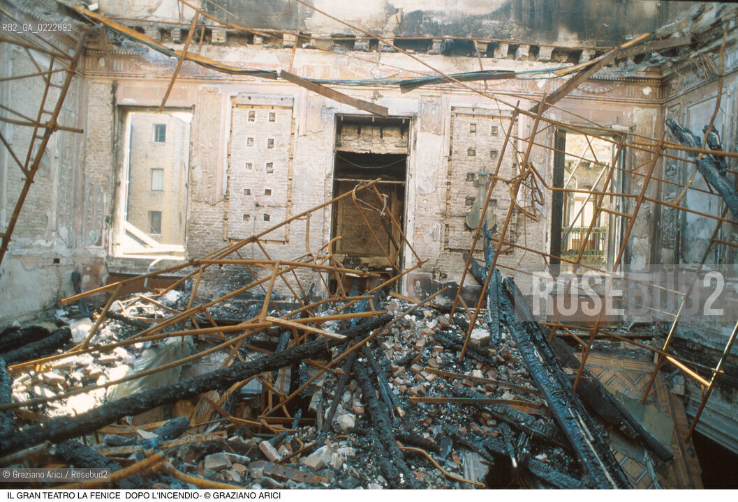 Caption: Nome: ..GRAN TEATRO LA FENICE..Descrizione: ..LE SALE APOLLINEE DOPO LINCENDIO / VENEZIA..Credit: ..Graziano Arici/Rosebud2/..Costo: ..A..Nazione: ..ITALIA..Città: ..VENEZIA..Data: ..FEBBRAIO 1996