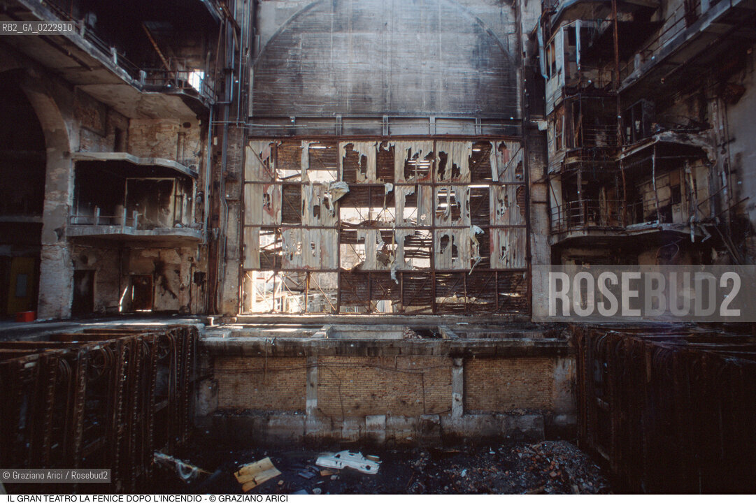 Caption: Nome: ..GRAN TEATRO LA FENICE..Descrizione: ..LA SALA DOPO LINCENDIO / VENEZIA..Credit: ..Graziano Arici/Rosebud2/..Costo: ..A..Nazione: ..ITALIA..Città: ..VENEZIA..Data: ..1996