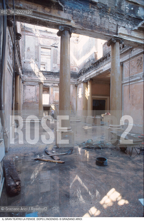 Caption: Nome: ..GRAN TEATRO LA FENICE..Descrizione: ..IL FOYER DOPO LINCENDIO / VENEZIA..Credit: ..Graziano Arici/Rosebud2/..Costo: ..A..Nazione: ..ITALIA..Città: ..VENEZIA..Data: ..1996