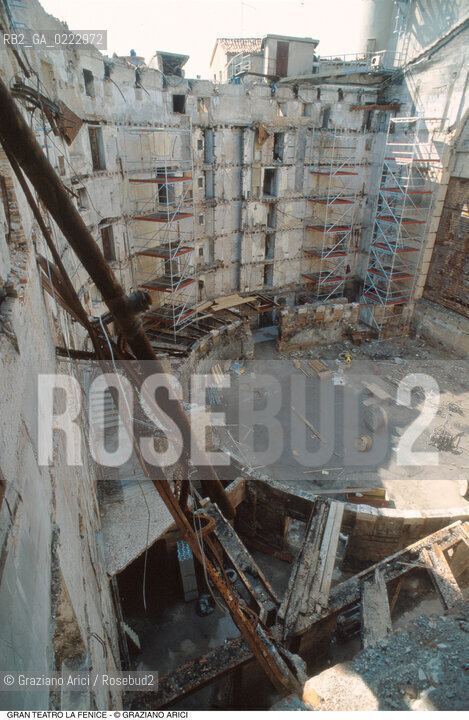 Caption: Nome: ..GRAN TEATRO LA FENICE..Descrizione: ..LA SALA DOPO LINCENDIO / VENEZIA..Credit: ..Graziano Arici/Rosebud2/..Costo: ..A..Nazione: ..ITALIA..Città: ..VENEZIA..Data: ..1996