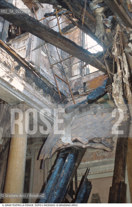 Caption: Nome: ..GRAN TEATRO LA FENICE..Descrizione: ..IL FOYER DOPO LINCENDIO / VENEZIA..Credit: ..Graziano Arici/Rosebud2/..Costo: ..A..Nazione: ..ITALIA..Città: ..VENEZIA..Data: ..FEBBRAIO 1996