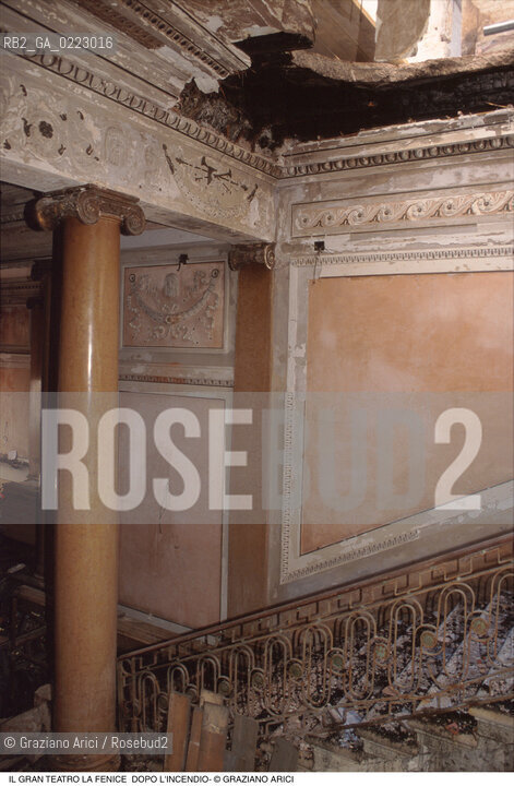 Caption: Nome: ..GRAN TEATRO LA FENICE..Descrizione: ..IL FOYER DOPO LINCENDIO / VENEZIA..Credit: ..Graziano Arici/Rosebud2/..Costo: ..A..Nazione: ..ITALIA..Città: ..VENEZIA..Data: ..FEBBRAIO 1996