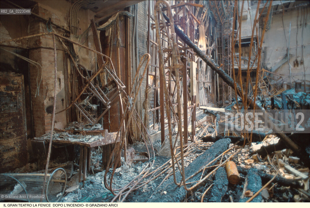 Caption: Nome: ..GRAN TEATRO LA FENICE..Descrizione: ..IL PALCOSCENICO DOPO LINCENDIO / VENEZIA..Credit: ..Graziano Arici/Rosebud2/..Costo: ..A..Nazione: ..ITALIA..Città: ..VENEZIA..Data: ..FEBBRAIO 1996