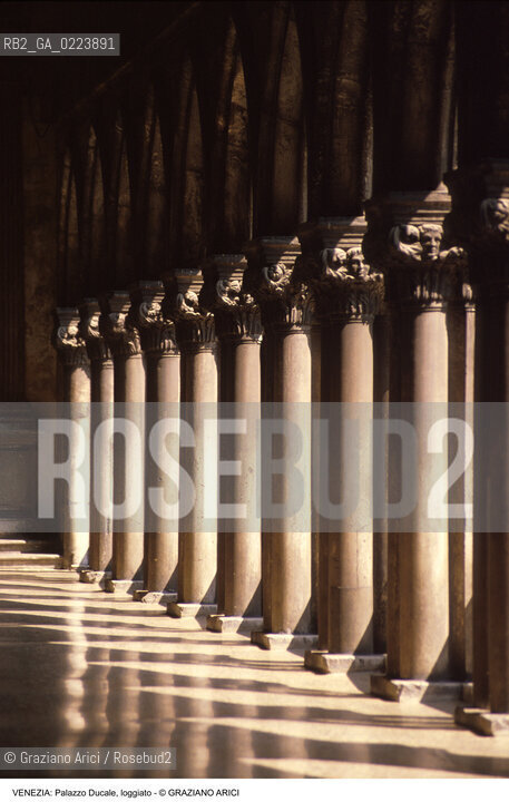 Localizzazione:..VENEZIA / S. MARCO..Oggetto:..Soggetto:..PALAZZO DUCALE / LOGGIATO..Cronologia: ..XV SEC..Definizione Culturale:..   Autore: ..   Stile: GOTICO VENEZIANO..   Editori/Stampatori:..   Committenza:..Materia e Tecnica:..Collocazione:..Note:....Riproduzione Fotografica:..Graziano Arici/Rosebud2 .Copyright:..Graziano Arici/Rosebud2 .Data:..1997..Costo:..A..