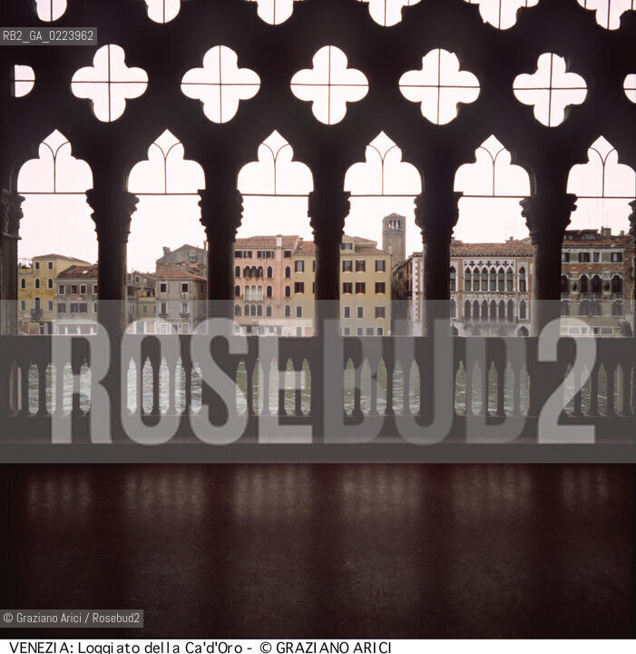 Localizzazione:..VENEZIA / CANNAREGIO..Oggetto:..Soggetto:..CA DORO / GALLERIA FRANCHETTI / LOGGIA..Cronologia: XV SECOLO..Definizione Culturale:..   Autore: MATTEO RAVERTI / GIOVANNI E BARTOLOMEO BON  ..   Stile: GOTICO..   Editori/Stampatori: ..   Committenza: ..Materia e Tecnica:..Collocazione:..Note:..PALAZZI MUSEI RIMANEGGIATO DA G.B. MEDUNA XIX SECOLO..Riproduzione Fotografica:..Copyright:..Graziano Arici/Rosebud2 .Data:..1995..Costo:..A