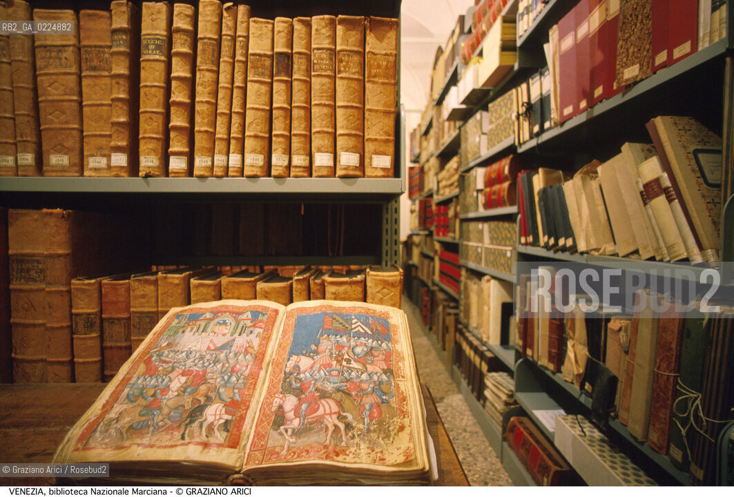 Localizzazione:..VENEZIA / S. MARCO..Oggetto:..Soggetto:..BIBLIOTECA NAZIONALE MARCIANA / DEPOSITO LIBRI CODICE MINIATO / SEZIONE MANOSCRITTI E INCUNABOLI..Cronologia: ....Definizione Culturale:..   Autore: ....   Stile: ..   Editori/Stampatori:..   Committenza:..Materia e Tecnica:..Collocazione:..Note:..MONUMENTALE..Riproduzione Fotografica:..Graziano Arici/Rosebud2 .Copyright:..Graziano Arici/Rosebud2 .Data:..1995..Costo:..A..