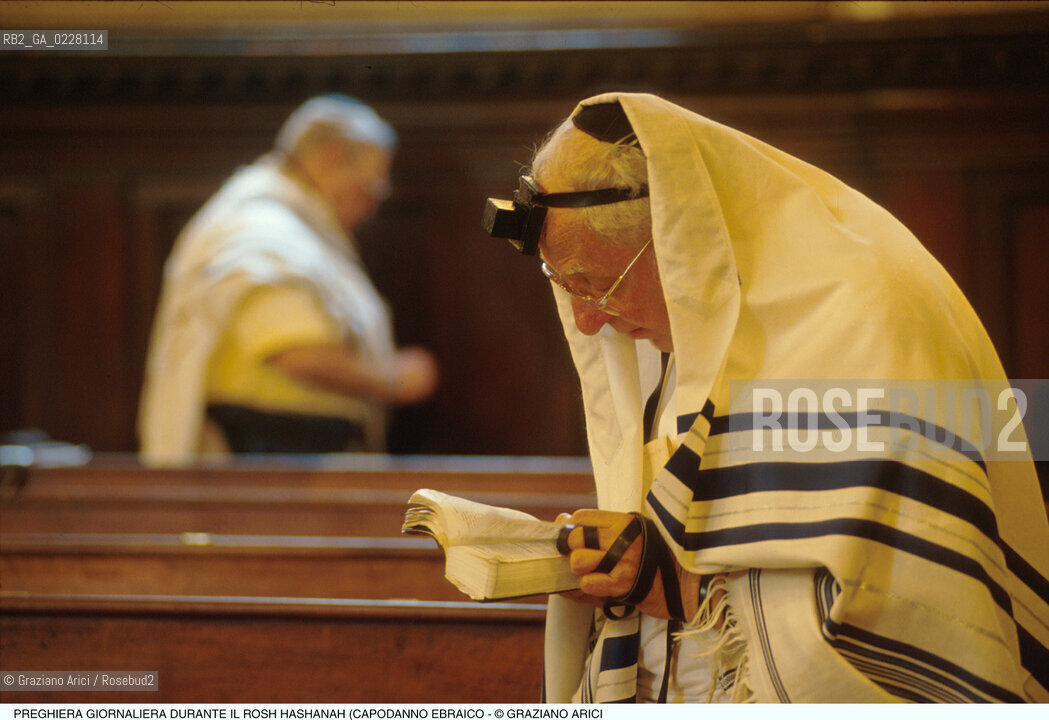 Caption: Nome:..SCUOLA GRANDE SPAGNOLA  : PREGHIERA DEL MATTINO DURANTE IL ROSH HASHANAH (CAPODANNO EBRAICO) ..   ..Localizzazione:..VENEZIA / CANNAREGIO / GHETTO VECCHIO / SCUOLA GRANDE SPAGNOLA  ..VENICE /  CANNAREGIO / GHETTO VECCHIO / SCUOLA GRANDE SPAGNOLA    ..Soggetto:..SINAGOGA / PREGHIERA DEL MATTINO DURANTE IL ROSH HASHANAH (CAPODANNO EBRAICO) / TALLETH  TEFFILIN    ..SYNAGOGUE / MORNING PRAYER DURING THE ROSH HASHANAH / TALLIT   ..Cronologia:..  ....Autore:......Stile:......Editori Stampatori:......Committenza:......Materia e Tecnica:......Collocazione:......Note:......Riproduzione Fotografica:  ..Graziano Arici/Rosebud2 ....Copyright:..Graziano Arici/Rosebud2/....Data:..1994 ....Costo:..A....Key:..RITI..RITES