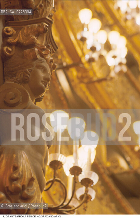 Caption: Nome: ..GRAN TEATRO LA FENICE..Descrizione: ..DECORAZIONE DEI PALCHI CARIATIDE / VENEZIA..Credit: ..Graziano Arici/Rosebud2/..Costo: ..A..Nazione: ..ITALIA..Città: ..VENEZIA..Data: ..1985 ca.