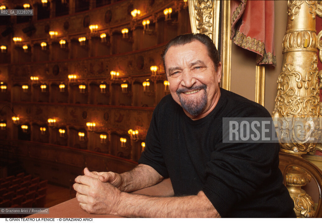 Caption: Caption: Nome: ..BEJART MAURICE..Descrizione: ..DANZA COREOGRAFO NEL TEATRO LA FENICE A VENEZIA..Credit: ..Graziano Arici/Rosebud2/..Costo: ..A..Nazione: ..FRANCIA..Città: ..VENEZIA..Data: ..1991