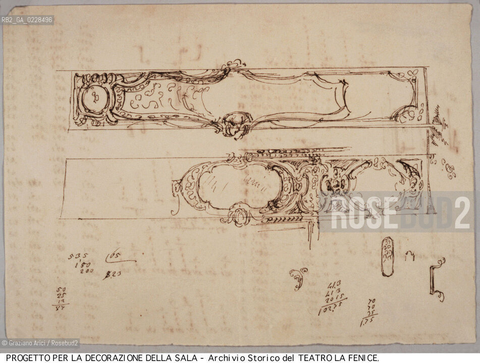 Nome: ..GRAN TEATRO LA FENICE..Descrizione: ..TEATRI / PROGETTO PER LA DECORAZIONE DELLA SALA / DISEGNO DI GIAMBATTISTA MEDUNA DEL 1854 ..Credit:..ARCHIVIO STORICO DEL TEATRO LA FENICE/..Costo: ..A..Nazione: ..ITALIA..Città:..VENEZIA..Data: ..1987....La cessione dei diritti di questa immagine si intende per quanto di nostra competenza. Non comprende invece le eventuali spese  relative a diritti che potranno essere richiesti dagli Enti o persone fisiche cui appartengono eventualmente i soggetti  ripresi. Tali costi, ove necessari, e l’espletamento di qualsivoglia pratica di richiesta di concessione del permesso di pubblicazione sono esclusivamente a carico e a cura del soggetto acquirente di questa immagine.