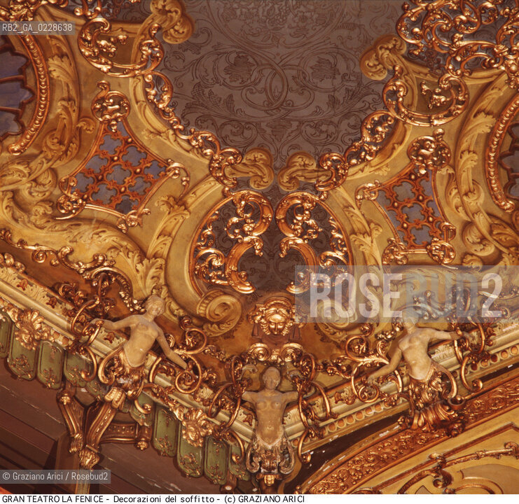 Nome: ..GRAN TEATRO LA FENICE..Descrizione: ..DECORAZIONI DEL SOFFITTO / VENEZIA..Credit: ..Graziano Arici/Rosebud2/..Costo: ..A..Nazione: ..ITALIA..Città: ..VENEZIA..Data: ..1985 ca...