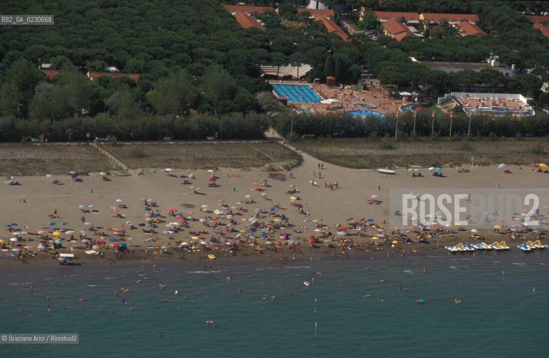 JESOLO : SPIAGGIA -  © 2002 Graziano Arici/Rosebud2 / FOTO AEREA /