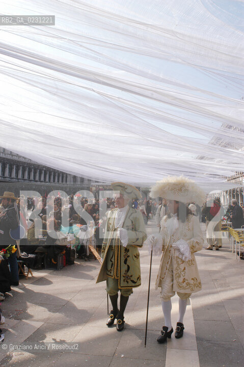 VENEZIA 2003 - CARNEVALE ALLESTIMENTO DELLA PIAZZA SAN MARCO  DI DONATO SARTORI ©Graziano Arici/Rosebud2 / TELA