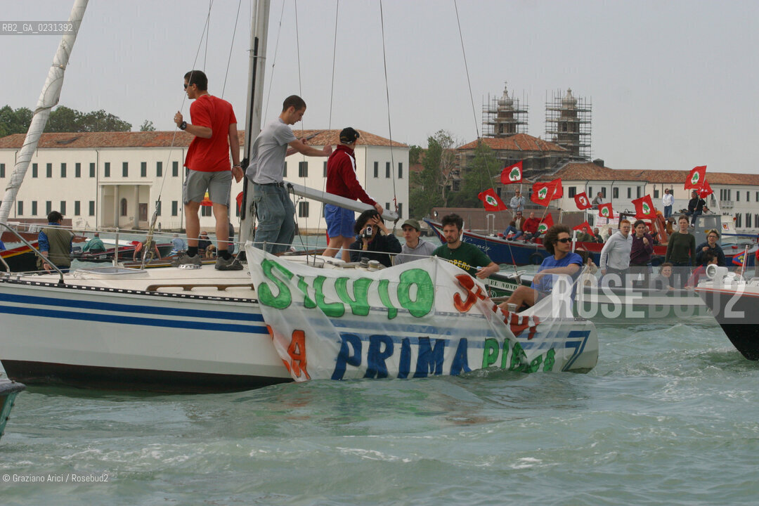 VENEZIA 14/05/03 - CERIMONIA DI INIZIO LAVORI SISTEMA MOSE PER LA DIFESA DI VENEZIA DALLE ACQUE ALTE ©Graziano Arici/Rosebud2 / DIGA