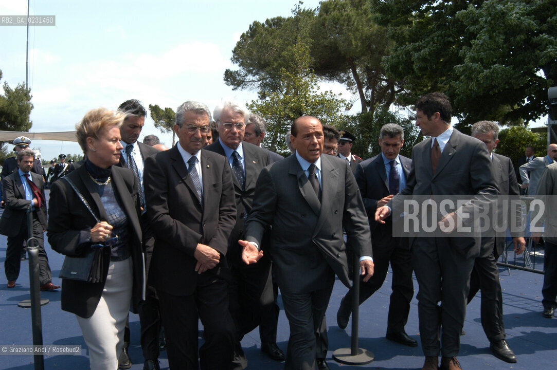 VENEZIA 14/05/03 - CERIMONIA DI INIZIO LAVORI SISTEMA MOSE PER LA DIFESA DI VENEZIA DALLE ACQUE ALTE IL PRESIDENTE DEL CONSIGLIO ON. SILVIO BERLUSCONI  ©Graziano Arici/Rosebud2 / DIGA