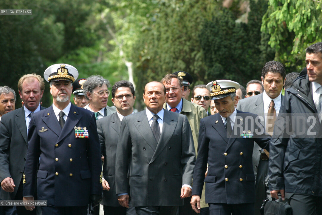 VENEZIA 14/05/03 - CERIMONIA DI INIZIO LAVORI SISTEMA MOSE PER LA DIFESA DI VENEZIA DALLE ACQUE ALTE IL PRESIDENTE DEL CONSIGLIO ON. SILVIO BERLUSCONI  ©Graziano Arici/Rosebud2 / DIGA