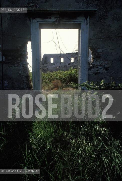 Nome:..ISOLA DI SANTO SPIRITO: RESTI DEL PORTALE DELLA CHIESA....Localizzazione:..VENEZIA / ISOLA DI SANTO SPIRITO / LAGUNA SUD..VENICE / THE ISLE OF SANTO SPIRITO / THE SOUTH LAGOON..Soggetto:..ISOLA DI SANTO SPIRITO / RESTI DEL PORTALE DELLA CHIESA PORTA..THE ISLE OF SANTO SPIRITO / REMAINS OF THE CHURCHS DOORWAY ..Cronologia:......Autore:......Stile:..SANSOVINIANO..SANSOVINO STYLE..Editori Stampatori:......Committenza:......Materia e Tecnica:..PIETRA DISTRIA / DECORATO A ROSONI..ISTRIAN STONE / ROSE DECORATED ..Collocazione:......Note:..NEL XII SEC. FURONO COSTRUITI UNA CHIESA, UN CONVENTO E LOSPEDALE / DALLINIZIO DEL 1800 FINO ALLA SECONDA GUERRA MONDIALE LISOLA VENNE UTILIZZATA COME DEPOSITO DI MUNIZIONI..IN XIIth CENTURY A CHURCH , A CONVENT AND THE HOSPITAL WERE BUILT /  FROM THE EARLY  1800 UNTIL THE SECOND WORLD WAR THE ISLAND WAS  USED FOR THE STORAGE OF MUNITIONS..Riproduzione Fotografica:..Graziano Arici/Rosebud2 ...Copyright:..Graziano Arici / rosebud2/....Data:..1993....Costo:..A....Key:..ISOLE ABBANDONATE..UNINHABITED ISLANDS
