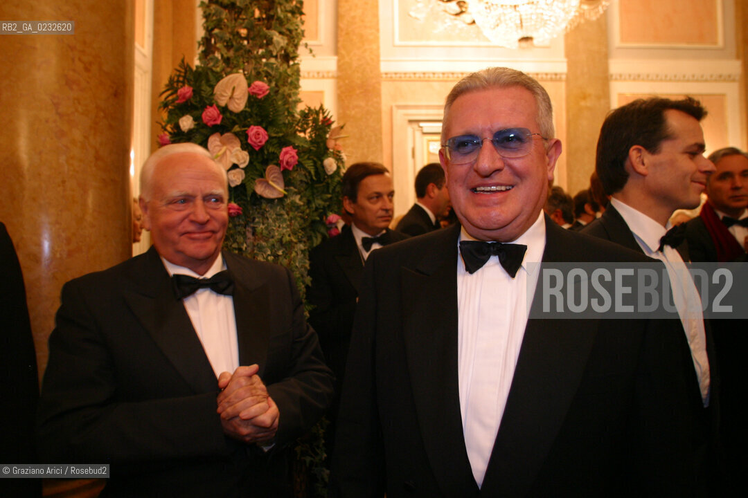 VENEZIA 14/12/03 - INAUGURAZIONE DEL GRAN TEATRO LA FENICE LINDUSTRIALE LUIGINO ROSSI.- ©Graziano Arici/Rosebud2