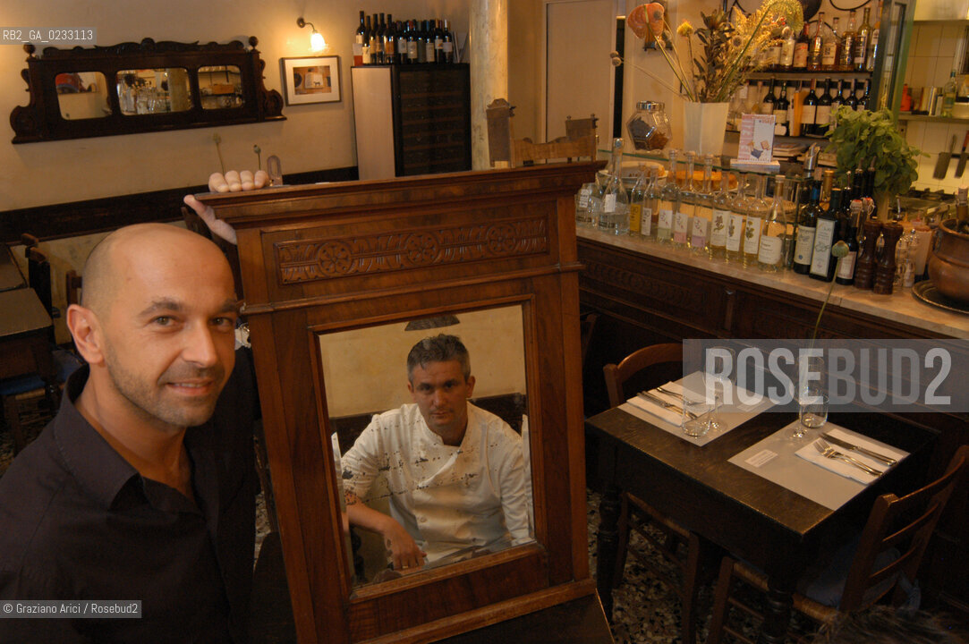 VENEZIA MAGGIO 2005 THE RESTAURANT  ALLE TESTIERE  WITH BRUNO GAVAGNIN AND LUCA DI VITA  ©Graziano Arici/Rosebud2 GASTRONOMIA RISTORANTE