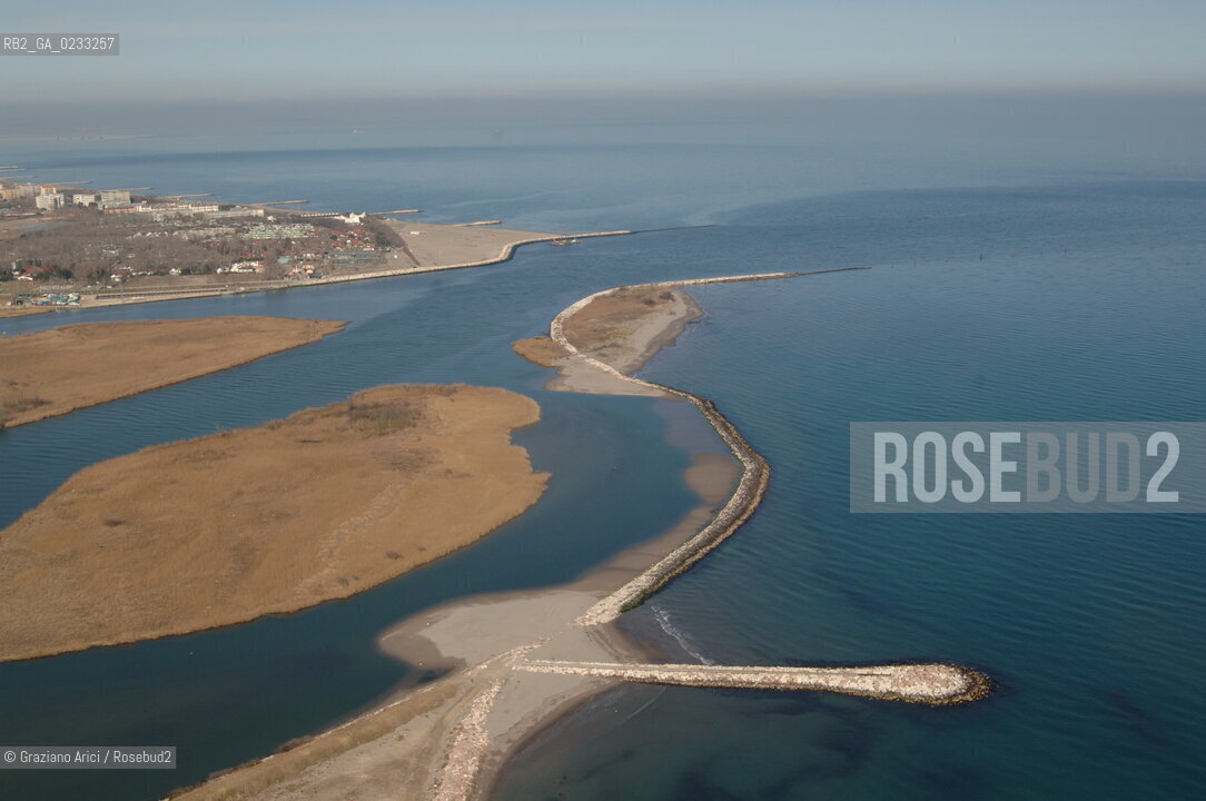 VENETO 03/02/06 - FOTO AEREEA DELLA FOCE DEL FIUME ADIGE ©Graziano Arici/Rosebud2 GEO