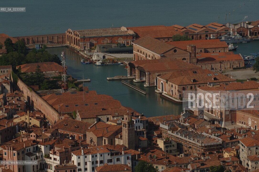 VENEZIA 13/06/06 FOTO AEREE VENEZIA ARSENALE ©Graziano Arici/Rosebud2